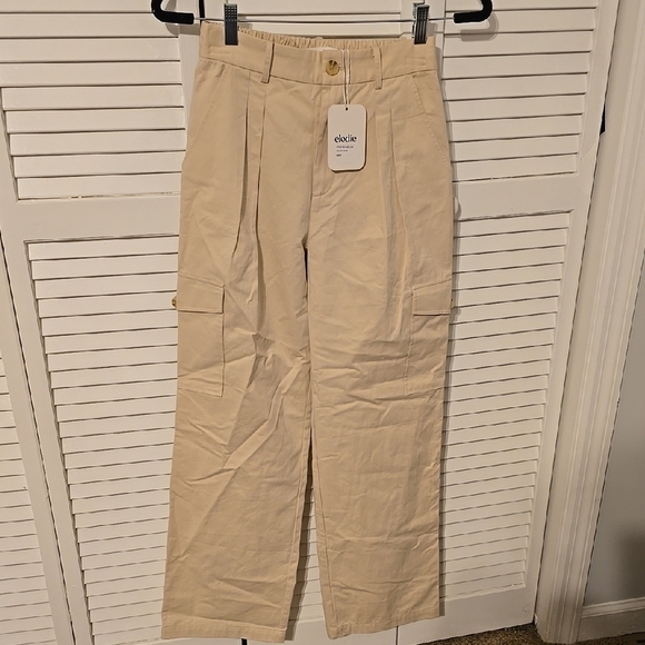 Elodie Pants - NWT Elodie Relaxed Fit Cargo Pants | Size S | Neutral Tan